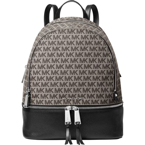 michael kors rhea medium slim backpack|signature rhea zip medium backpack.